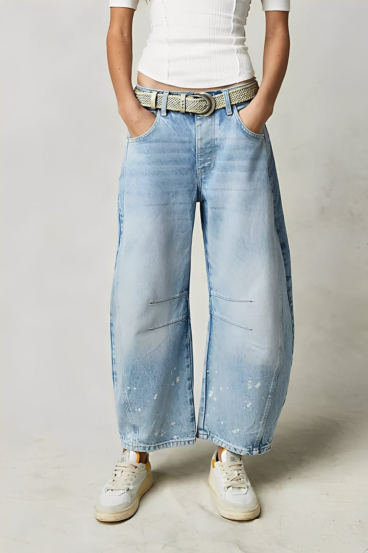 Jocelyn - Jeans casual a gamba larga per donne 1