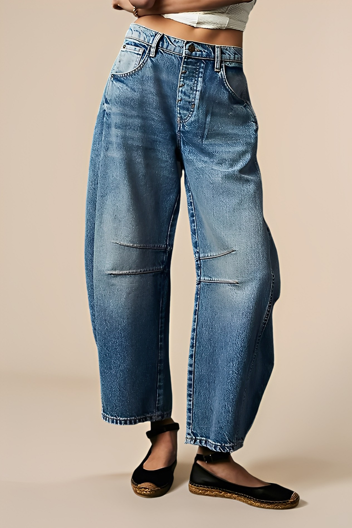 Jocelyn - Jeans casual a gamba larga per donne 4