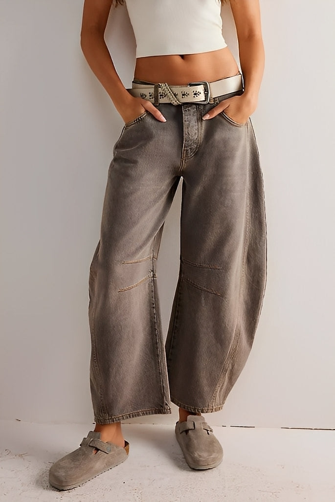 Jocelyn - Jeans casual a gamba larga per donne 5