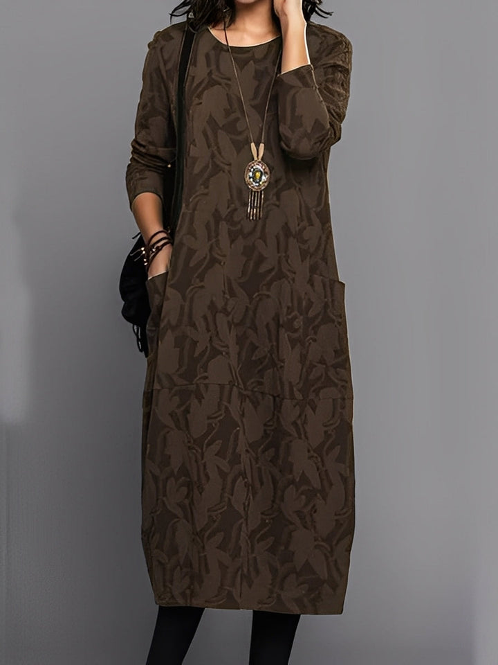 Kadence - Elegante abito a maniche lunghe con stampa per donne 1