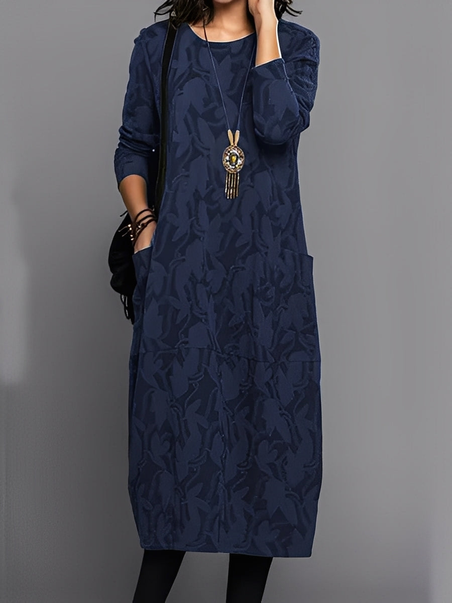 Kadence - Elegante abito a maniche lunghe con stampa per donne 2