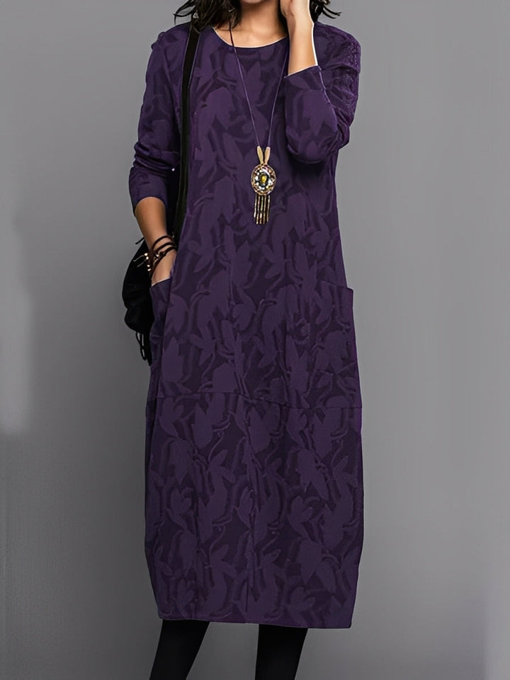 Kadence - Elegante abito a maniche lunghe con stampa per donne 3