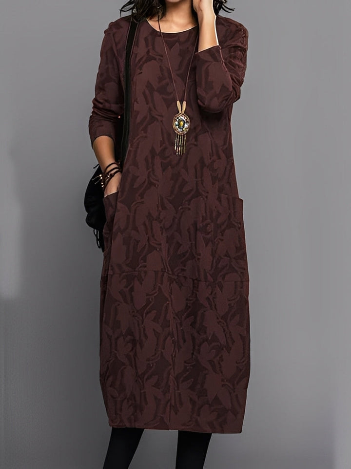 Kadence - Elegante abito a maniche lunghe con stampa per donne 4