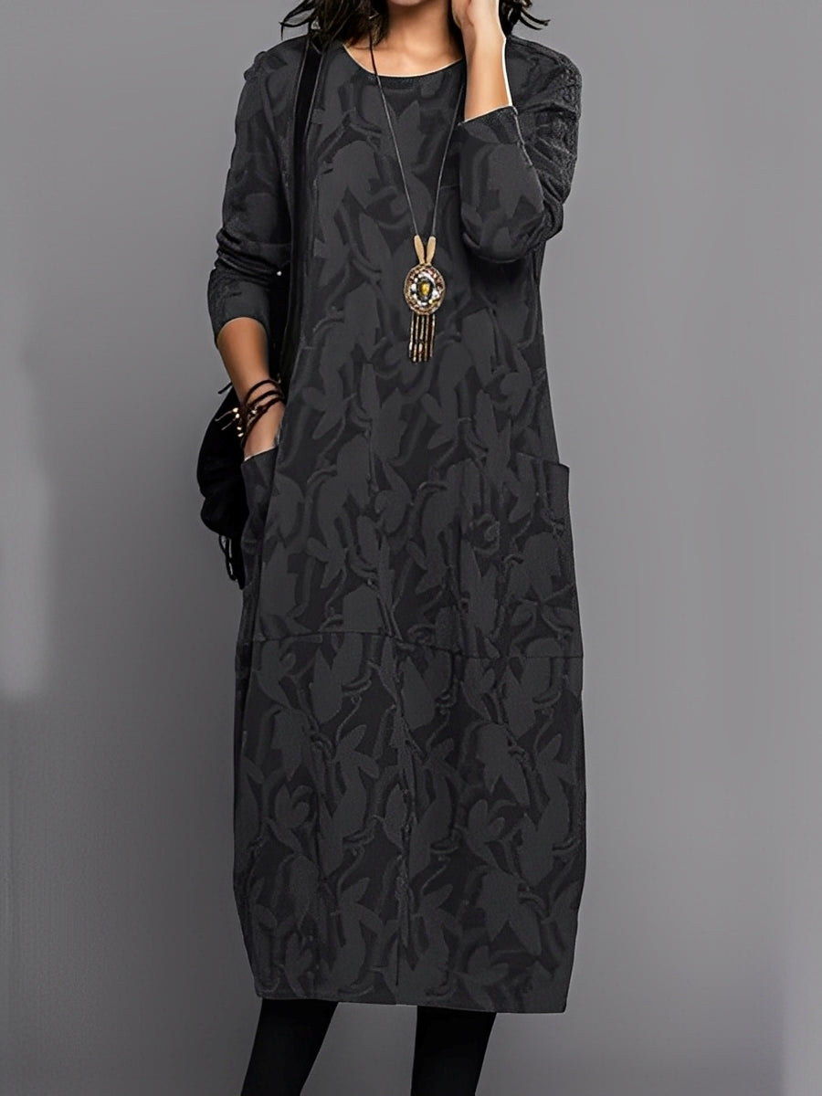Kadence - Elegante abito a maniche lunghe con stampa per donne 5