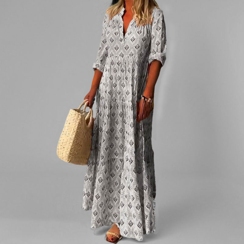 Kaelen - Leggera Camicia di Cotone con Scollo a V 1