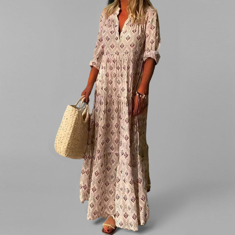 Kaelen - Leggera Camicia di Cotone con Scollo a V 3