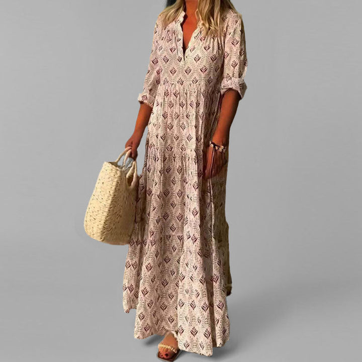 Kaelen - Leggera Camicia di Cotone con Scollo a V 3