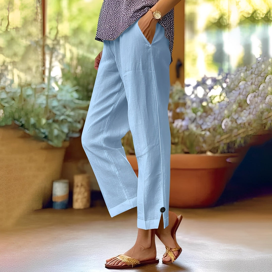 Kassia - Pantaloni estivi casual in lino per donne 1