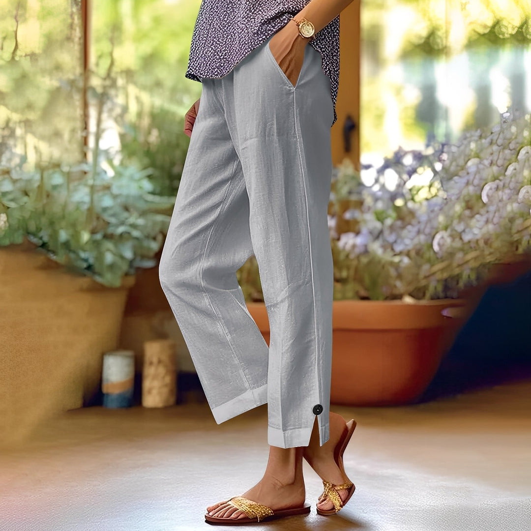 Kassia - Pantaloni estivi casual in lino per donne 3