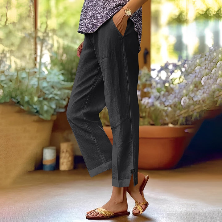 Kassia - Pantaloni estivi casual in lino per donne 4