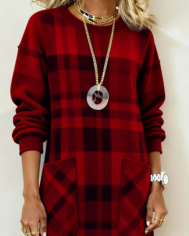 Kathrine™ | Abito Elegante a Quadri da Donna 4