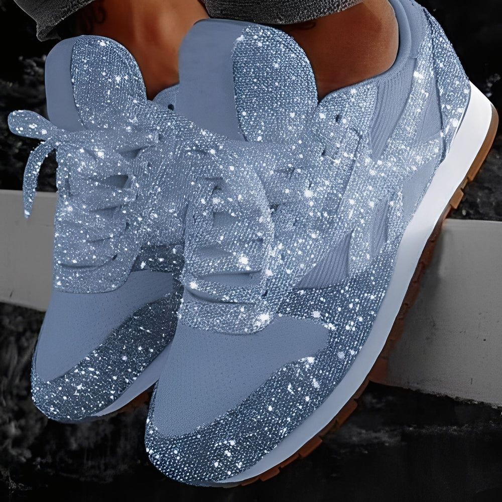Kaycee - Sneaker Muffin casual luccicanti per donne 1