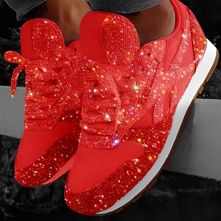 Kaycee - Sneaker Muffin casual luccicanti per donne 2