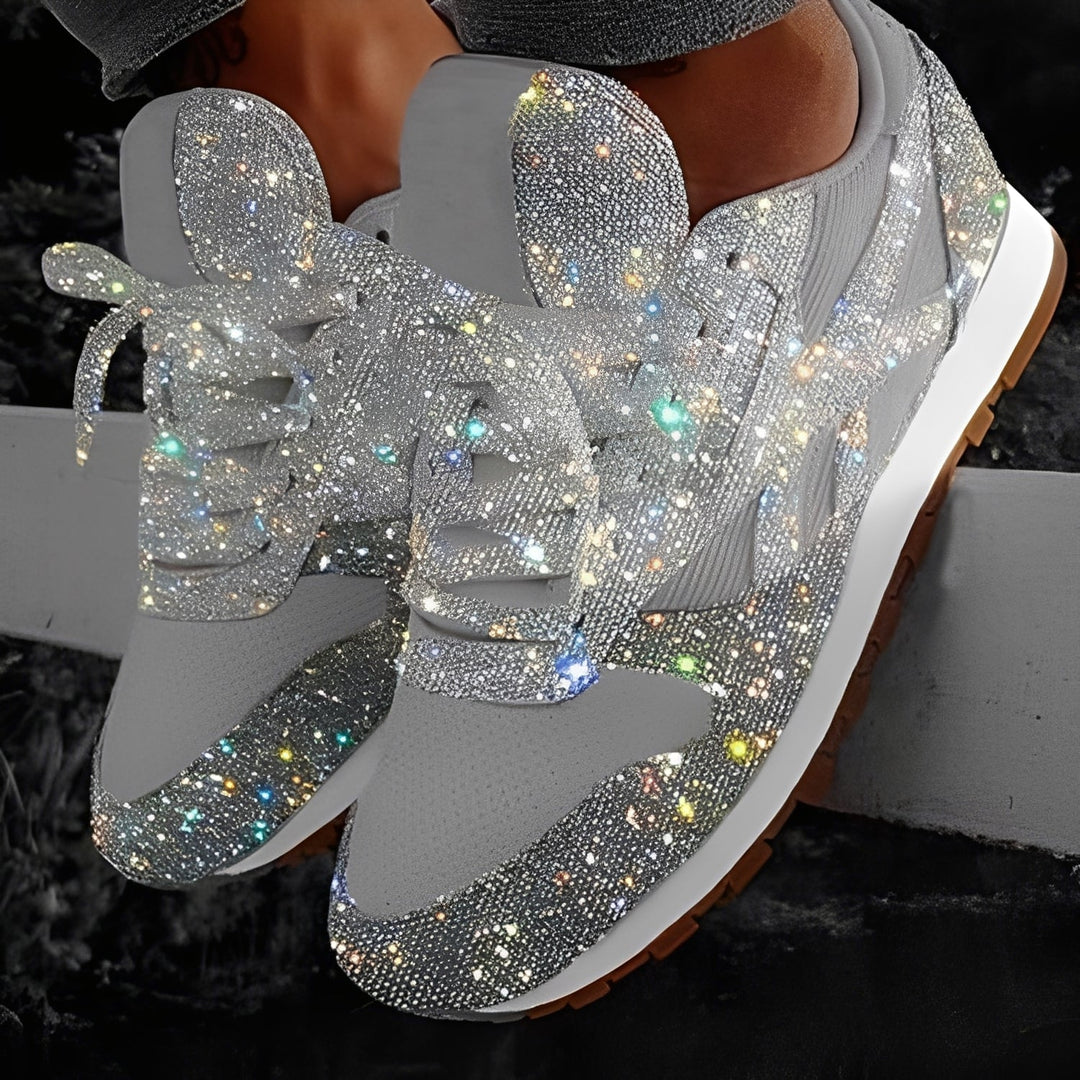 Kaycee - Sneaker Muffin casual luccicanti per donne 3