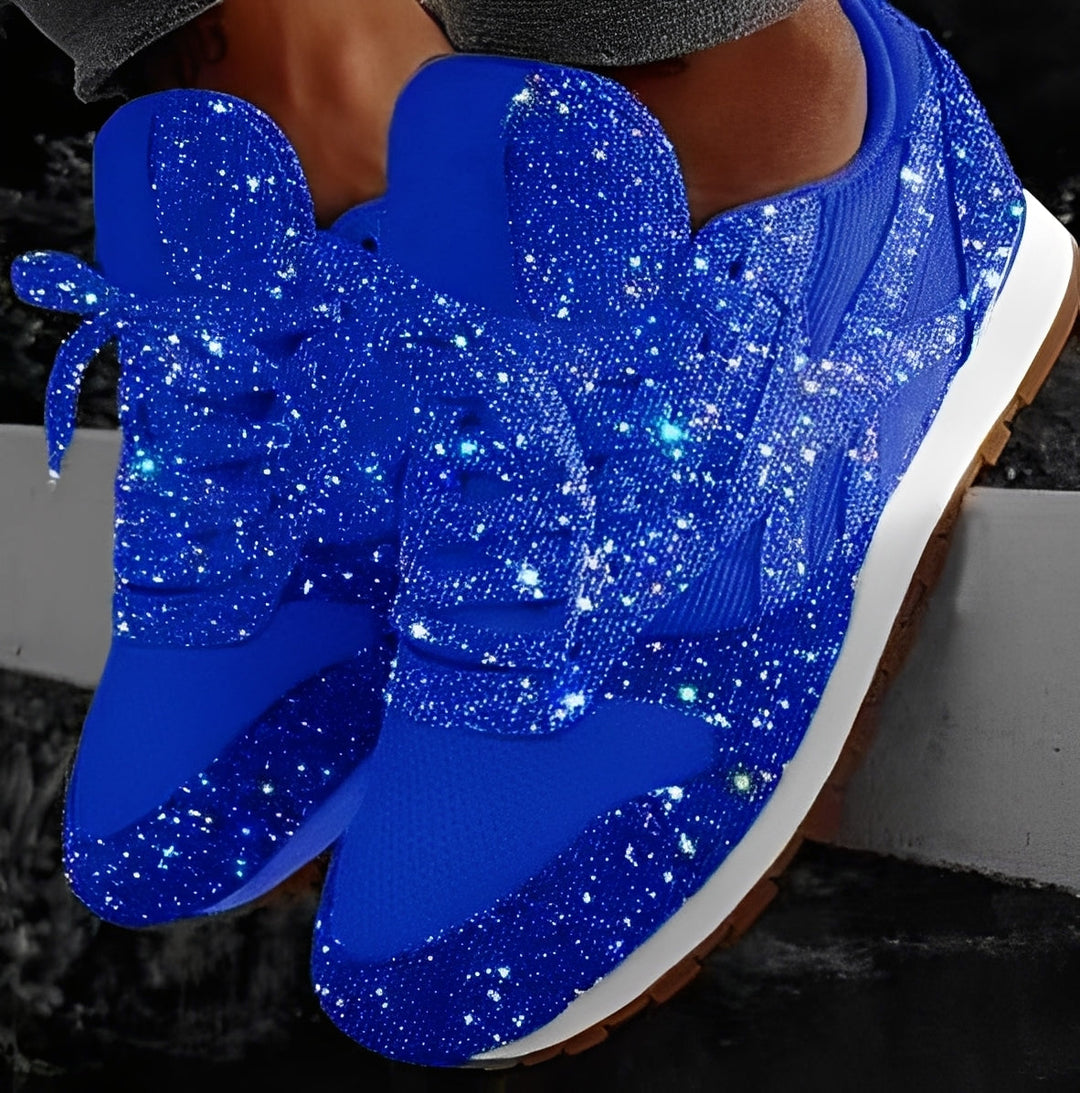 Kaycee - Sneaker Muffin casual luccicanti per donne 4