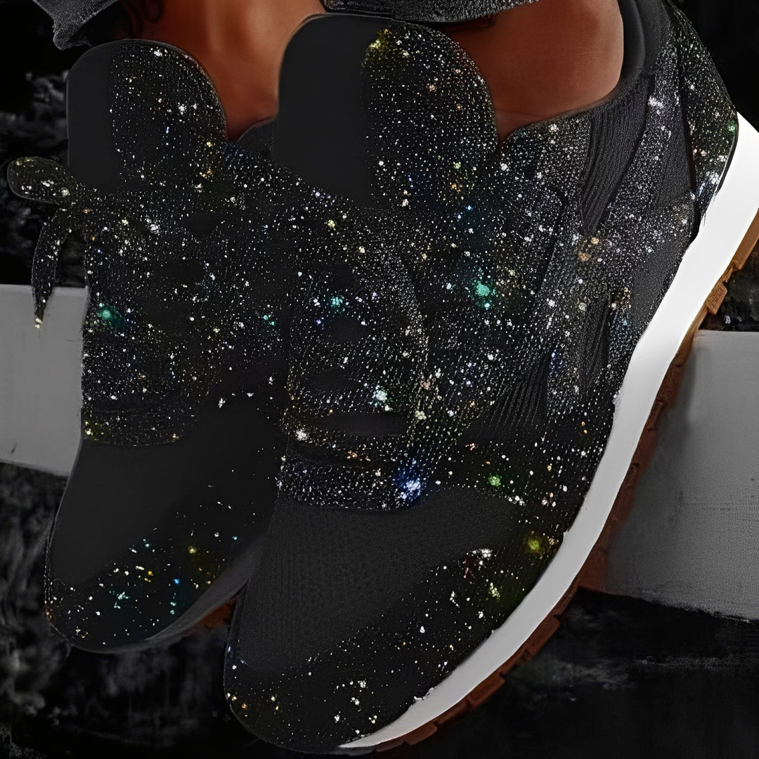 Kaycee - Sneaker Muffin casual luccicanti per donne 5