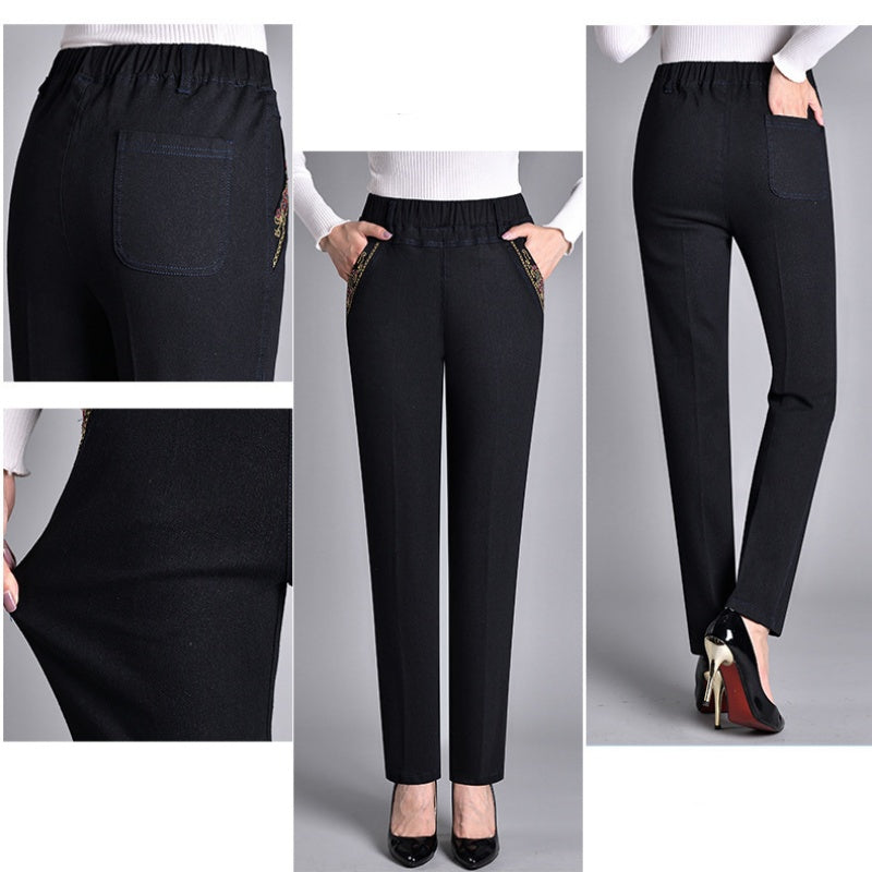 Laluna® | Jeans da donna con tasche laterali e vita elasticizzata 5