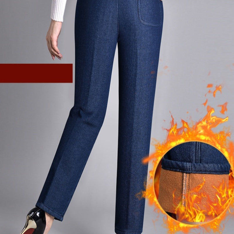 Laluna® | Jeans da donna con tasche laterali e vita elasticizzata 8