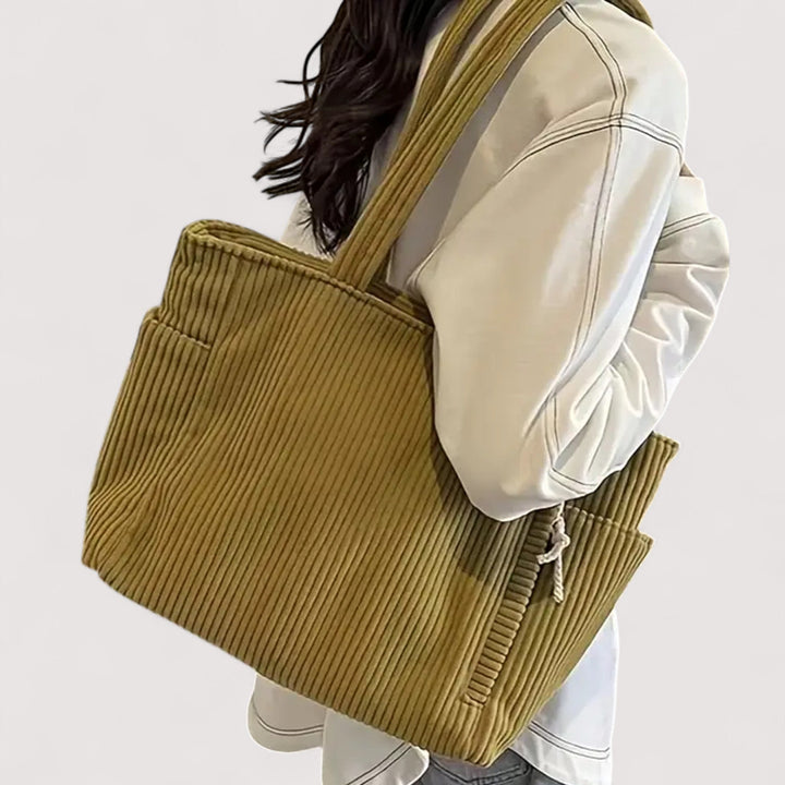 Lauren | Borsa a spalla in velluto a coste 3