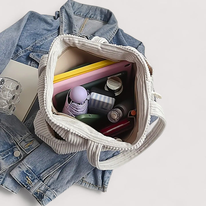 Lauren | Borsa a spalla in velluto a coste 7