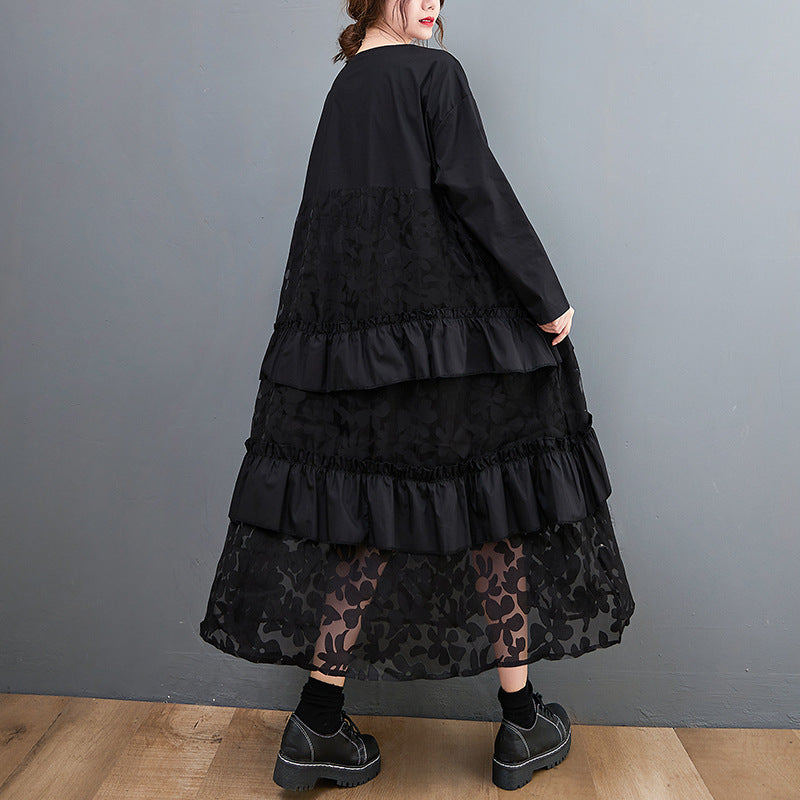 Lauryn - Abito bohemien casual con rouches per donne 2