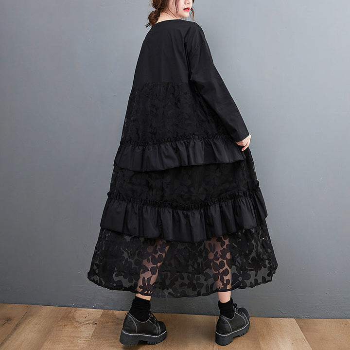 Lauryn - Abito bohemien casual con rouches per donne 2