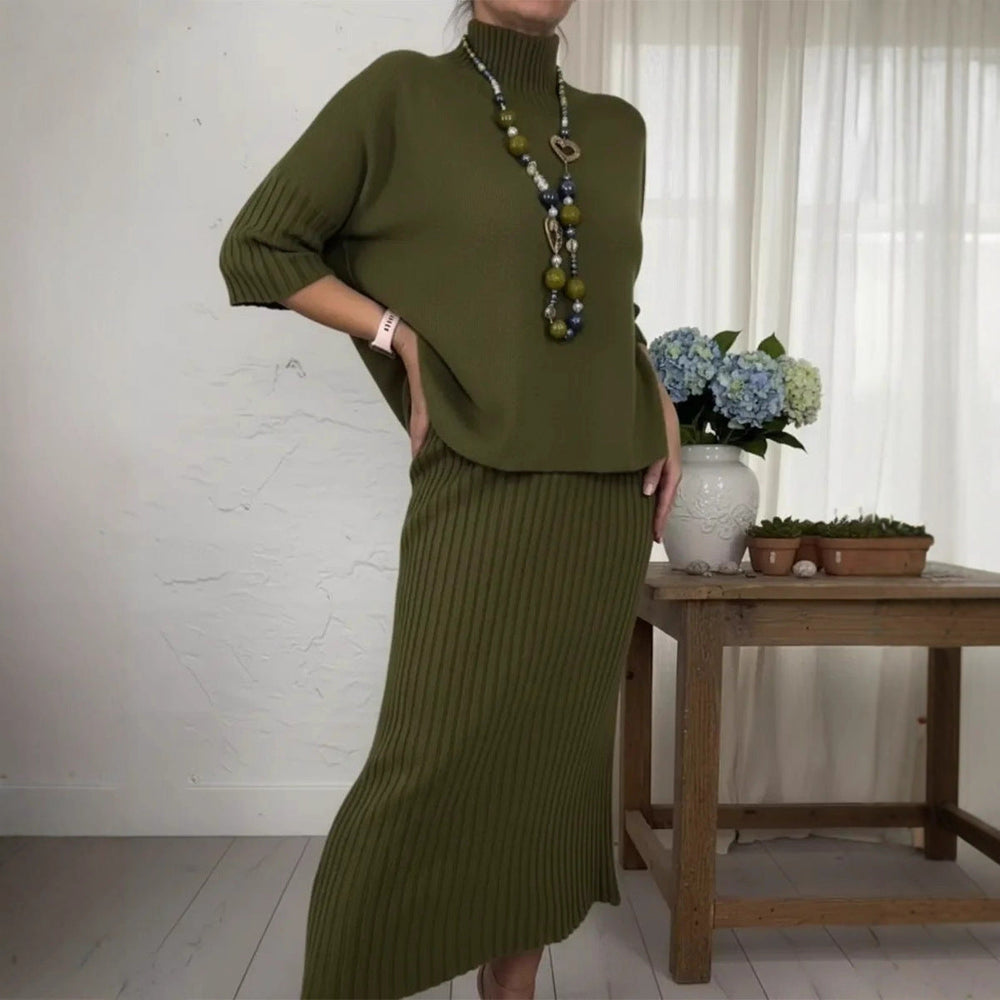 Lidia | Completo Maglia e Gonna a Costine 1