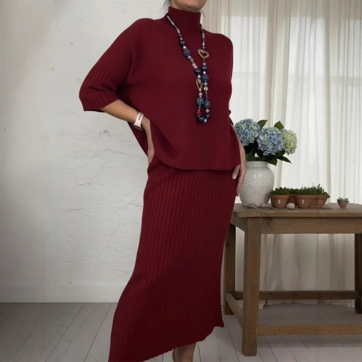 Lidia | Completo Maglia e Gonna a Costine 2