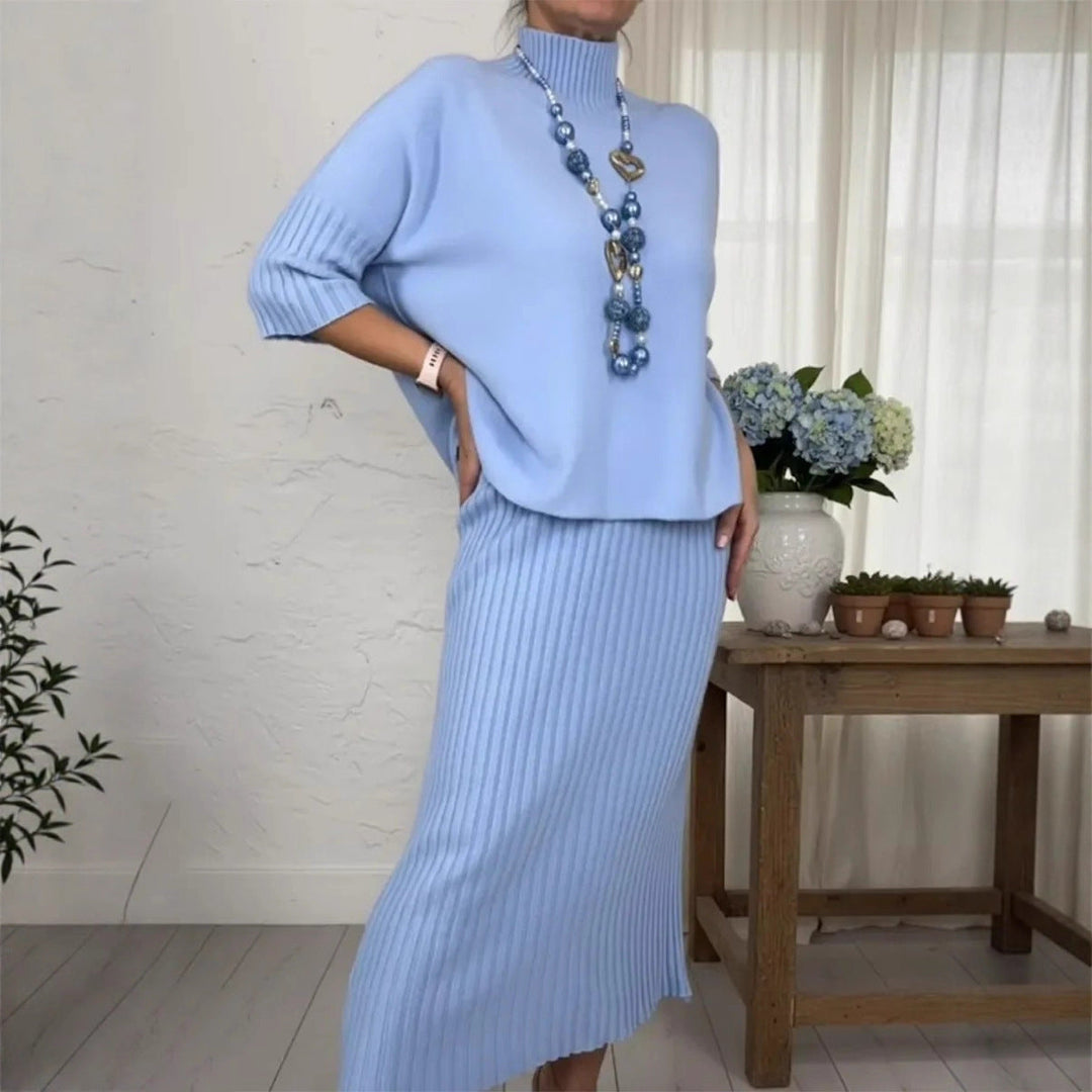 Lidia | Completo Maglia e Gonna a Costine 3