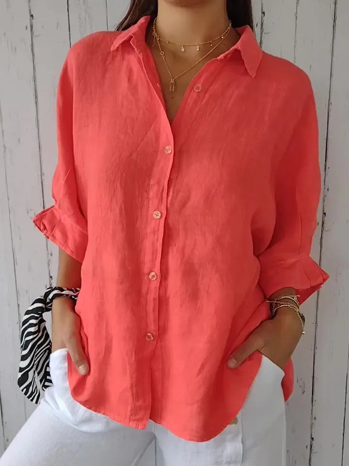 Liliana - Top in lino casual per donne 0