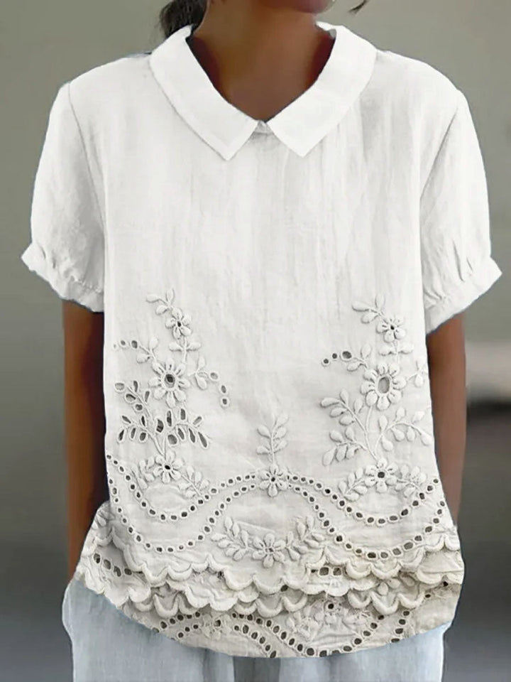 Lily | Camicia con ricami floreali 1