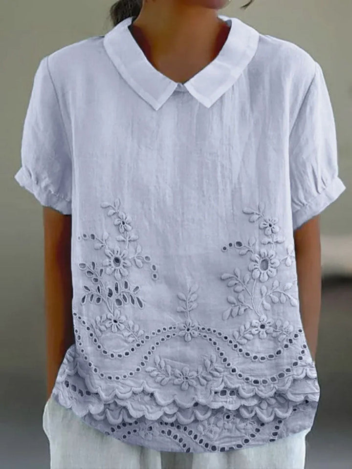 Lily | Camicia con ricami floreali 2