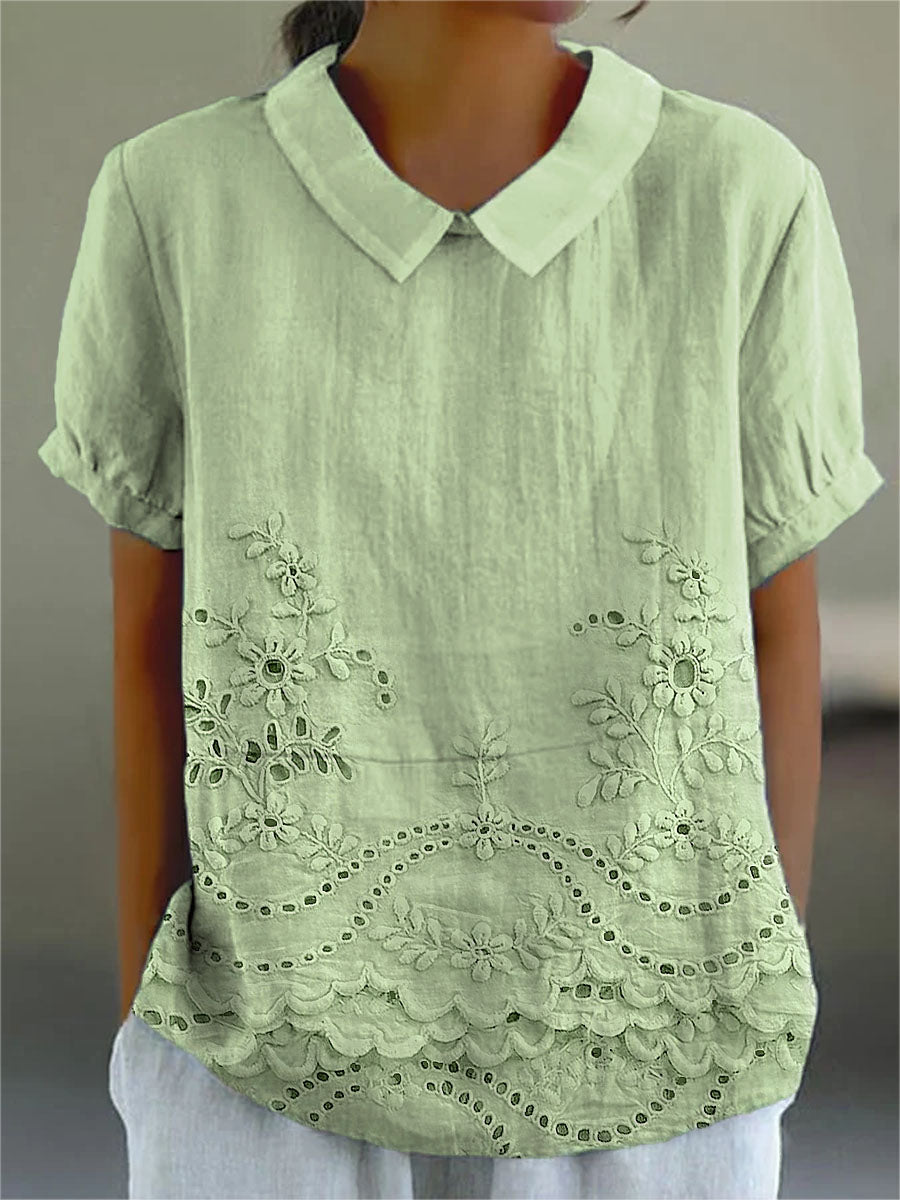 Lily | Camicia con ricami floreali 3