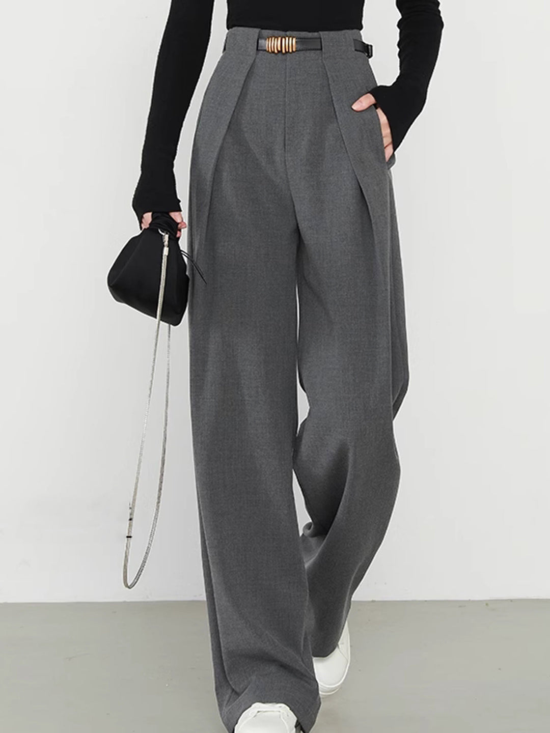 Lina – Pantaloni dritti con tasche 1