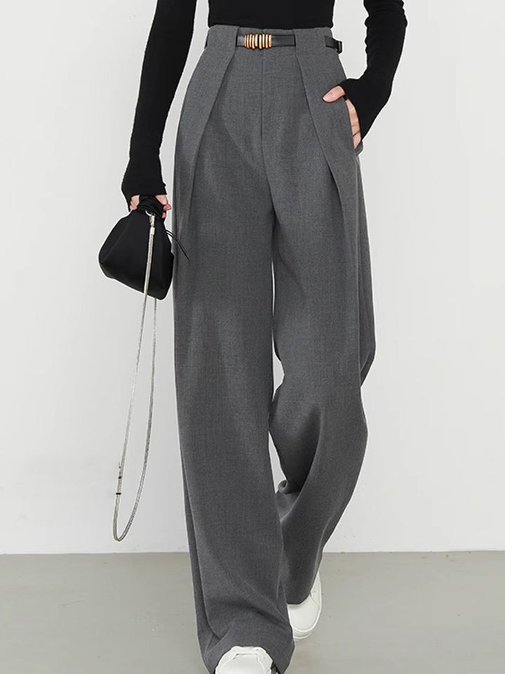 Lina – Pantaloni dritti con tasche 1