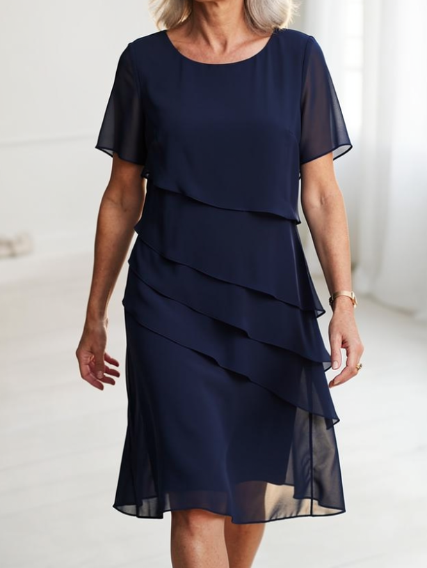Linda | Elegante e comodo abito con volant 0