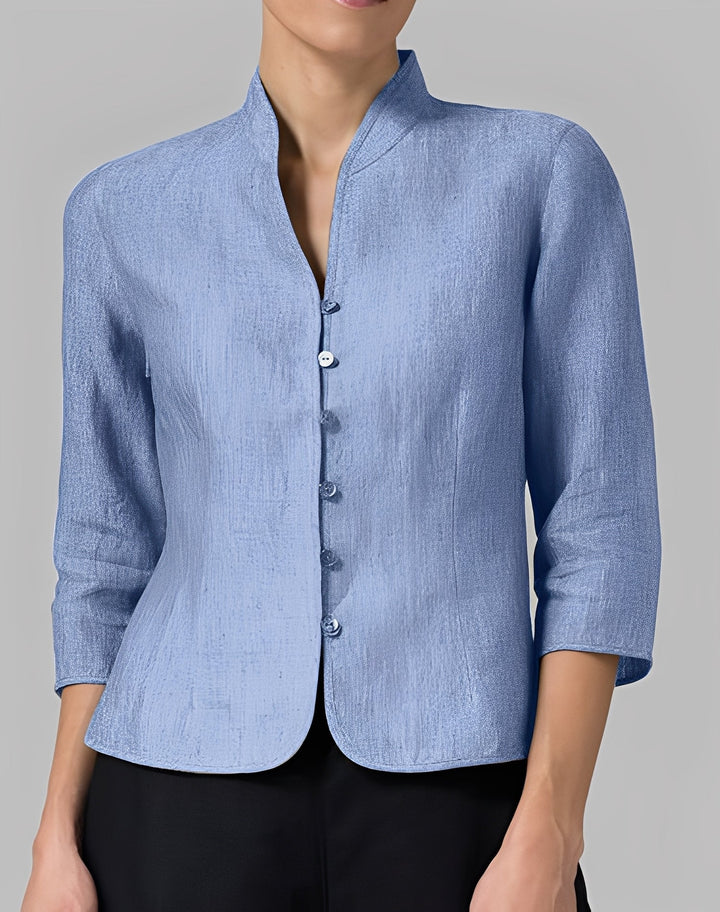 Lolicia - Blusa casual con maniche a tre quarti per donne 0