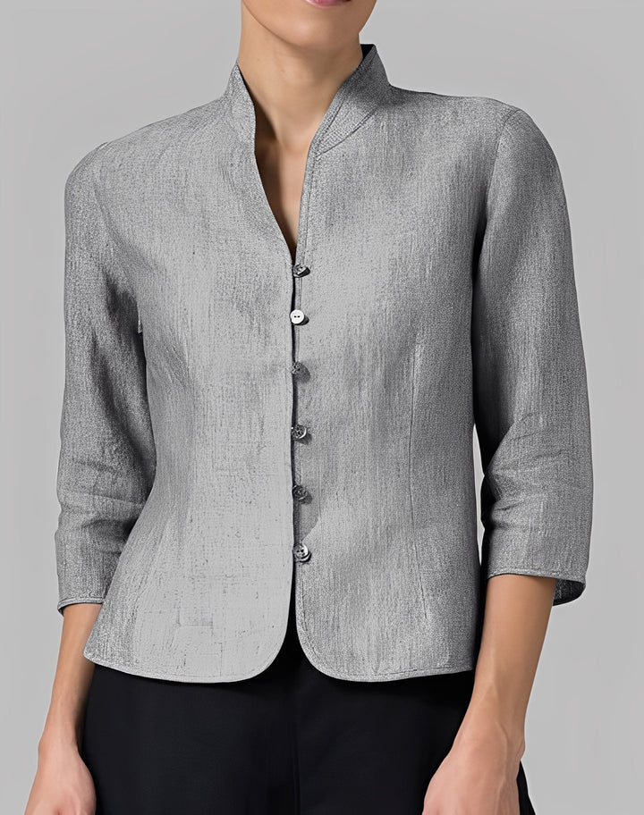 Lolicia - Blusa casual con maniche a tre quarti per donne 1