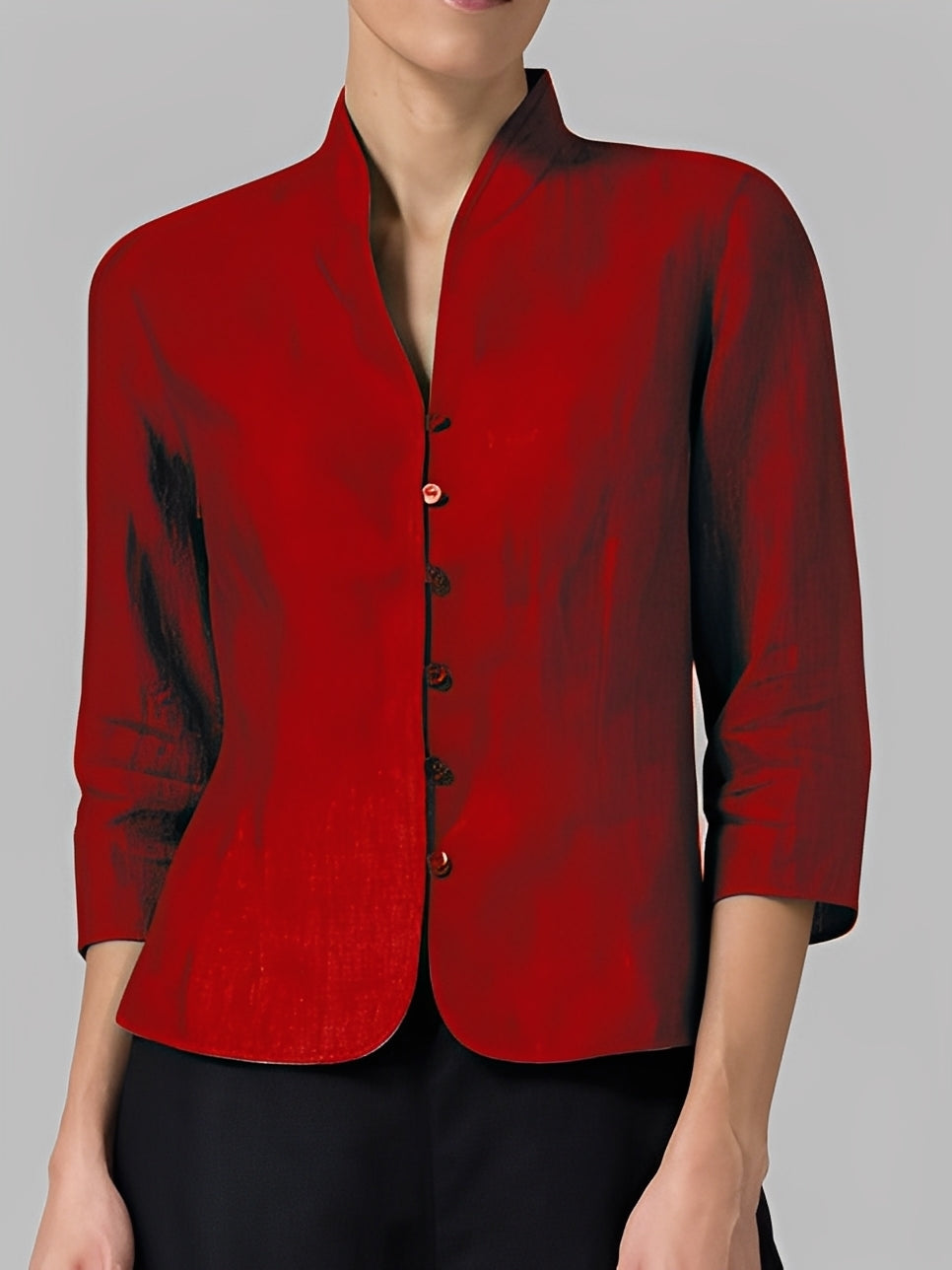 Lolicia - Blusa casual con maniche a tre quarti per donne 2