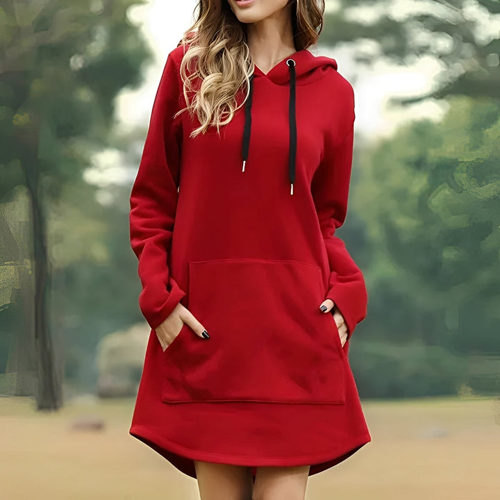 Lorraine - Abito lungo casuale con cappuccio per donne 2