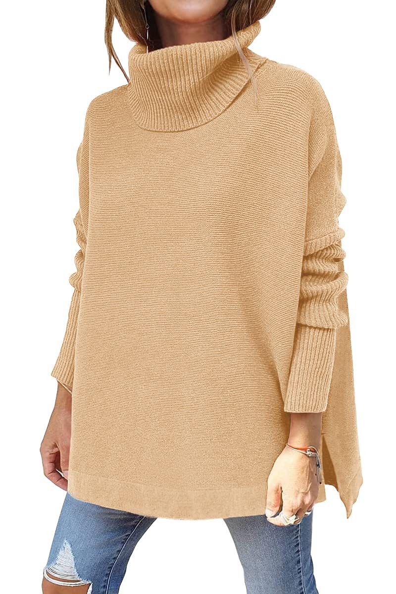 Macey - Maglione a collo alto casual in lana per donne 0