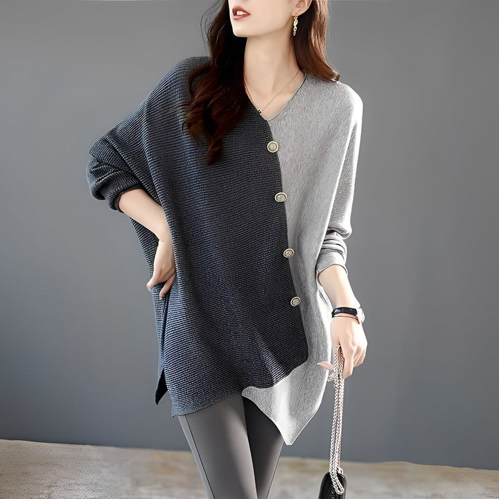 Madilynn - Maglione casual con design patchwork per donne 1