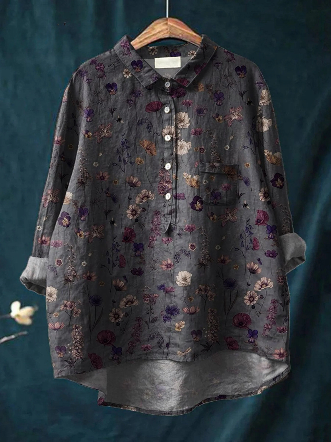 Mallory | Camicia casual da donna con stampa floreale 0