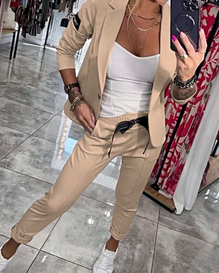 Malou | Completo: top, giacca e pantaloni 0