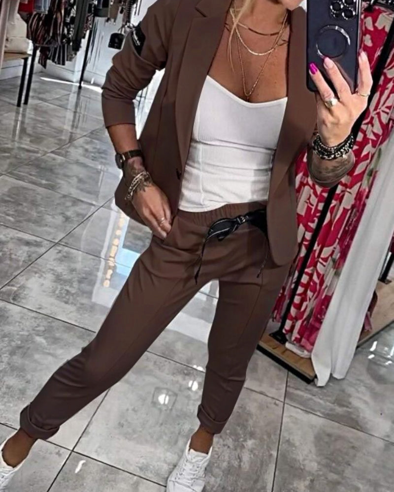 Malou | Completo: top, giacca e pantaloni 1