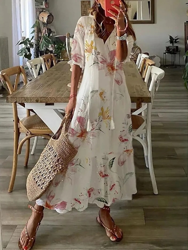Mandy - Maxi Abito Bohémien 0