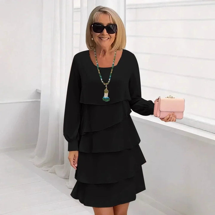 Margaret | Elegante e comodo abito a maniche lunghe con volant 1