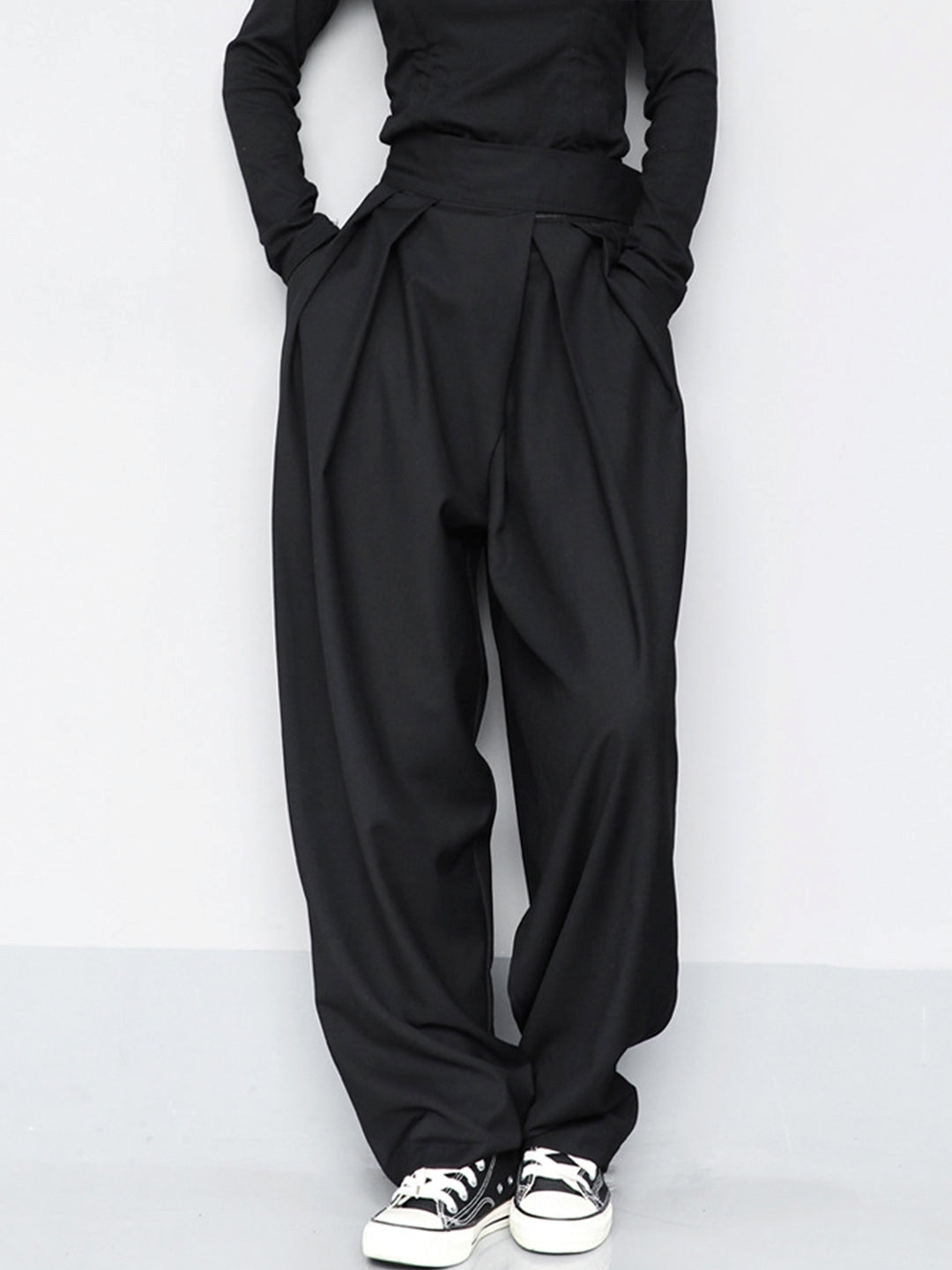 Marisa – Pantaloni larghi con chiusura a velcro 0