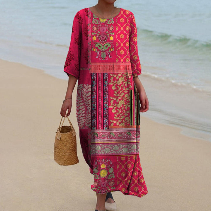 Marlene – Abito Boho Maxi dal Taglio Morbido 0