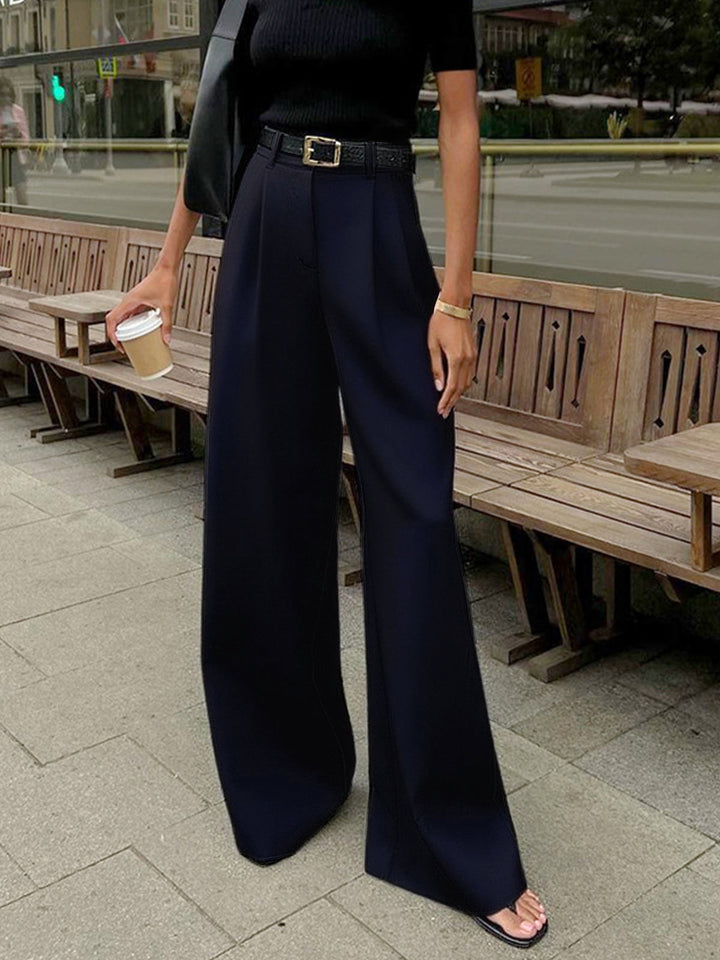 Marlene – Pantaloni in Tessuto Largo Senza Cintura 6